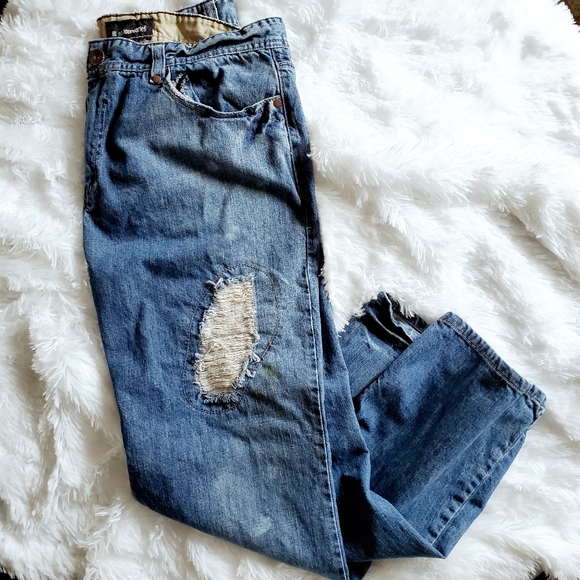 Jeans Distressed Denim | No Boundaries | Mens 38x30 - Picture 2 of 15